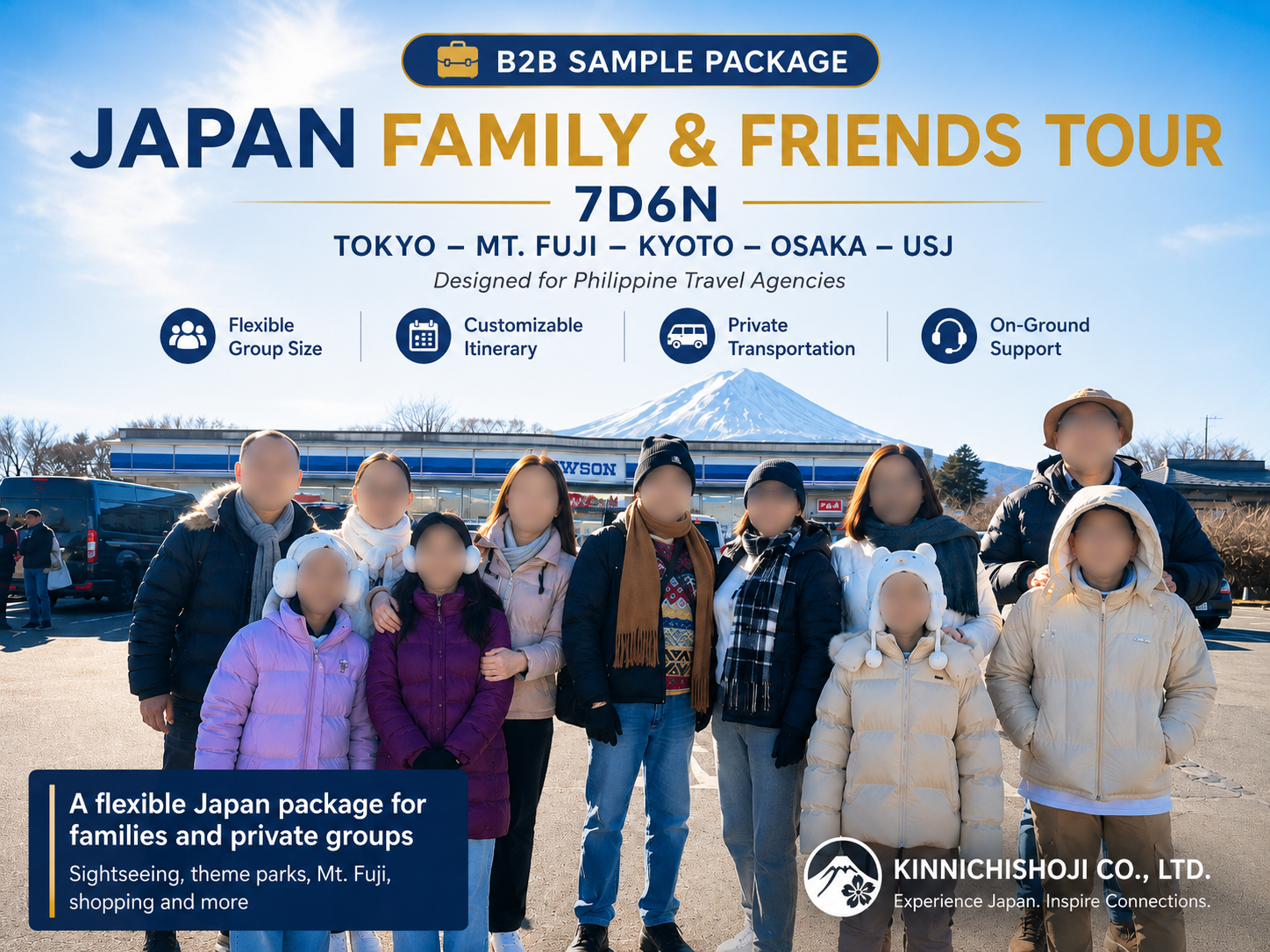Japan Family & Friends Tour 7D6N | Tokyo – Mt. Fuji – Kyoto – Osaka – USJ