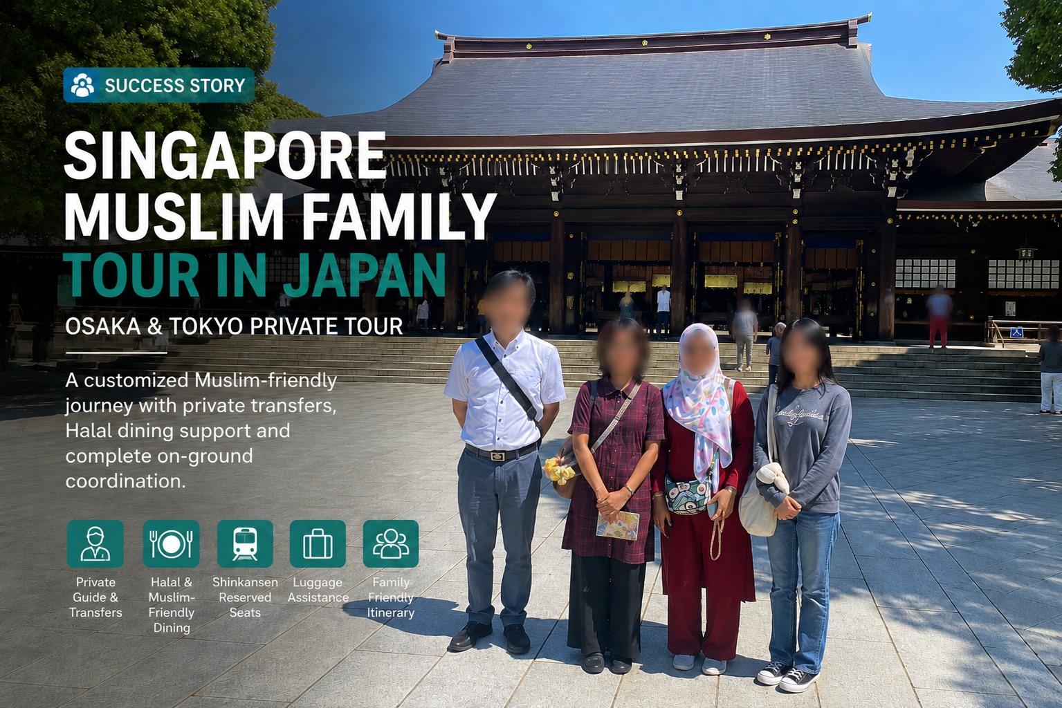Singapore Muslim Family Private Tour in Japan | Osaka & Tokyo